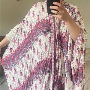 Floral Kimono Cardigan/Beach Coverup by Lilia (Anthropologie)